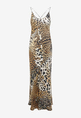 Jaguar Print Maxi Dress