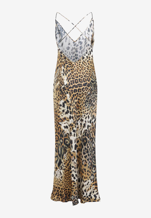 Jaguar Print Maxi Dress