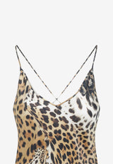 Jaguar Print Maxi Dress