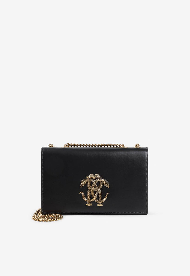 Monogram Mirror Snake Shoulder Bag