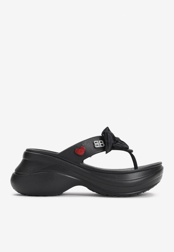 X Crocs Jibbitz Flatform Slippers