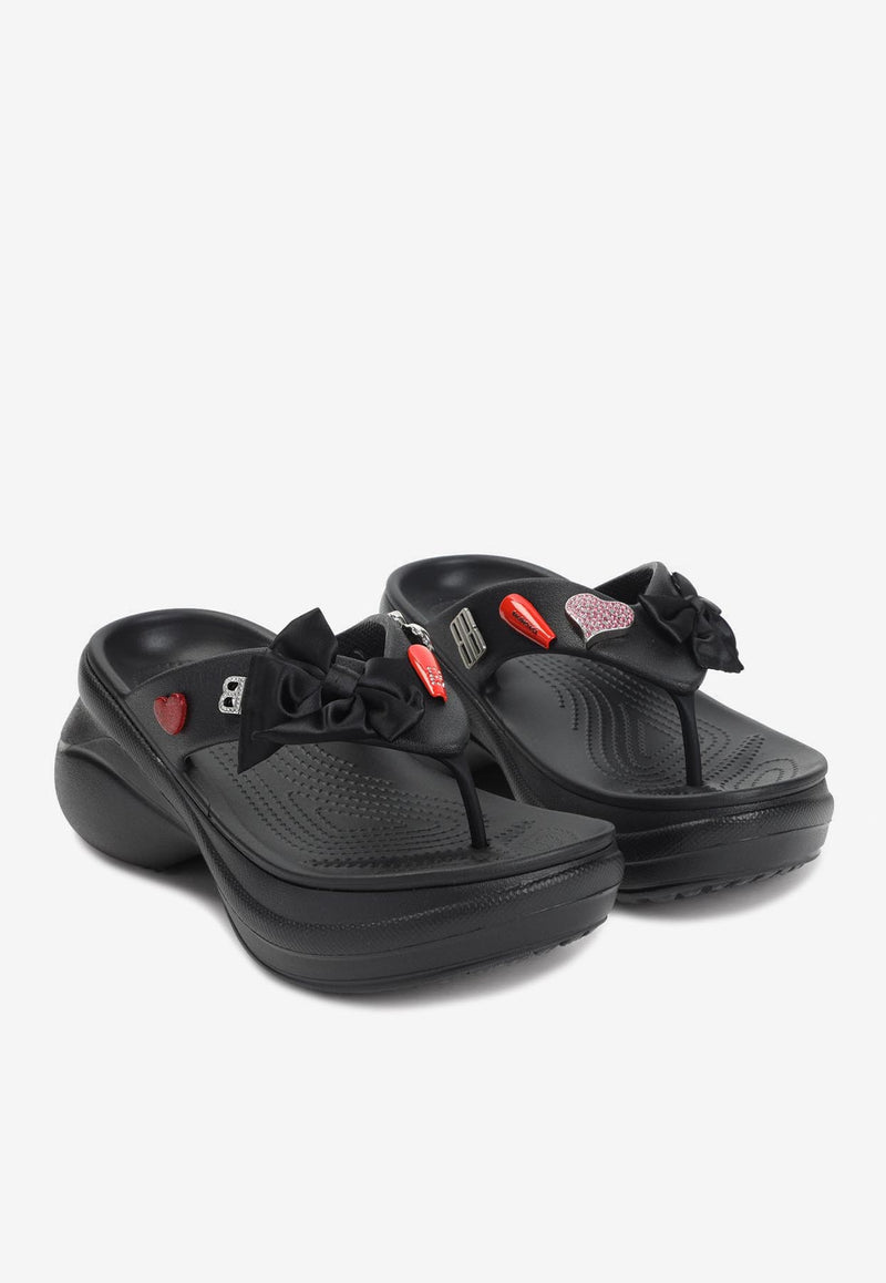 X Crocs Jibbitz Flatform Slippers