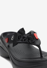 X Crocs Jibbitz Flatform Slippers