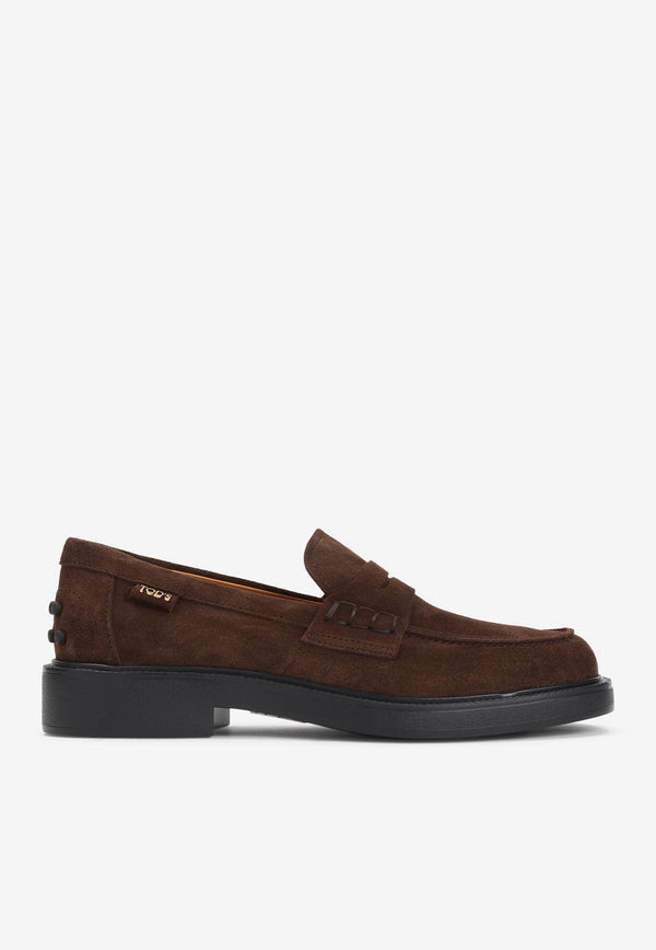 Suede Penny Loafers