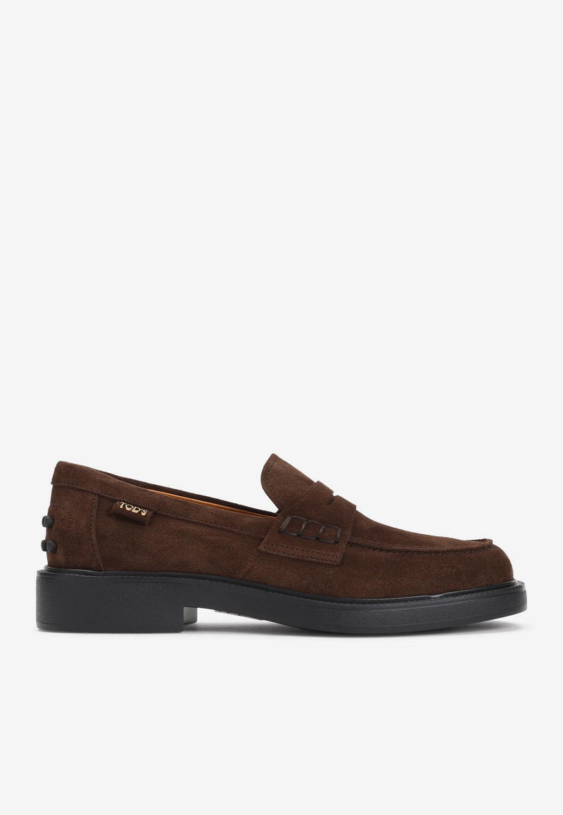 Suede Penny Loafers