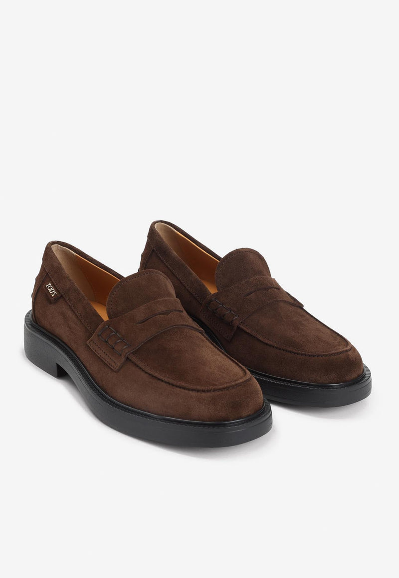 Suede Penny Loafers