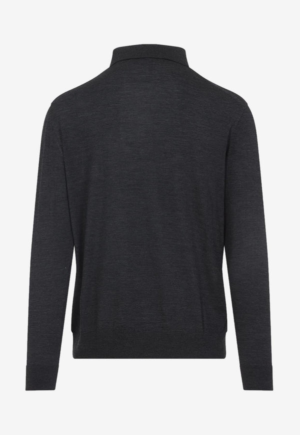 Wool Polo Sweater