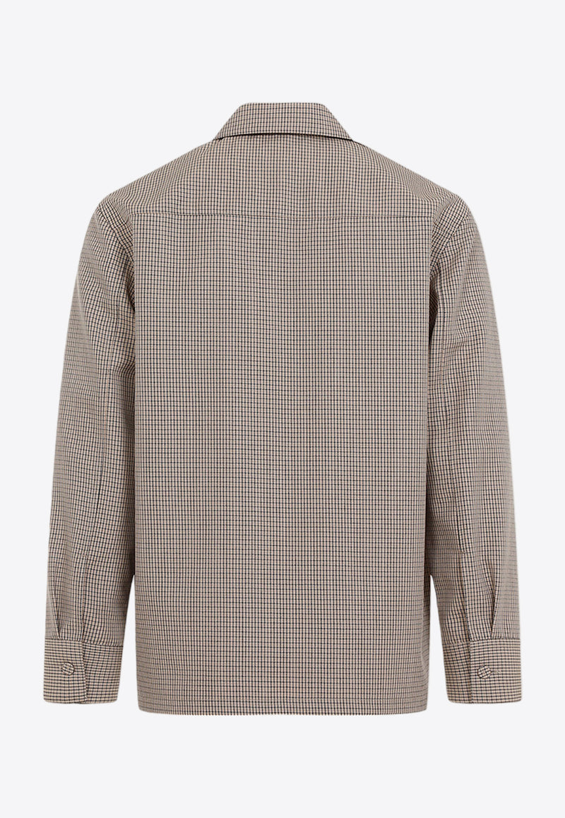 Checked Shirt in Virgin Wool