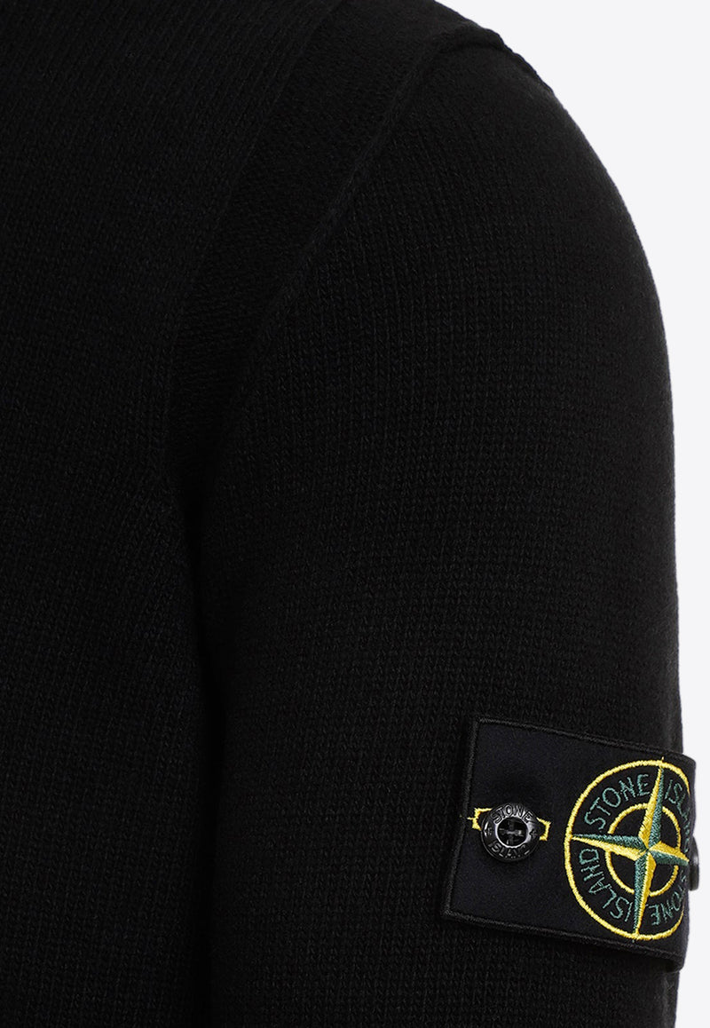 Logo-Patch Wool Sweater