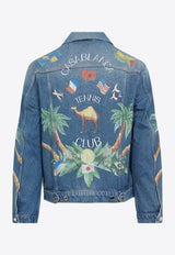 Palms Embellished Denim Jacket