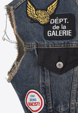 All-Over Patches Denim Vest
