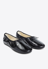 Gathered Flat Ballerinas