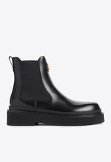 VLogo Leather Ankle Boots