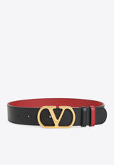 Reversible VLogo Leather Belt