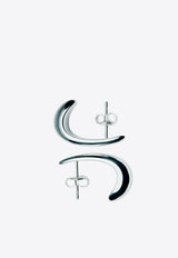 RAGBAG STUDIO Dualism Sculptural Stud Earrings Silver 12105SILVER