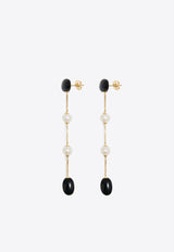 RAGBAG STUDIO Dualism Long Drop Earrings Gold 12109GOLD