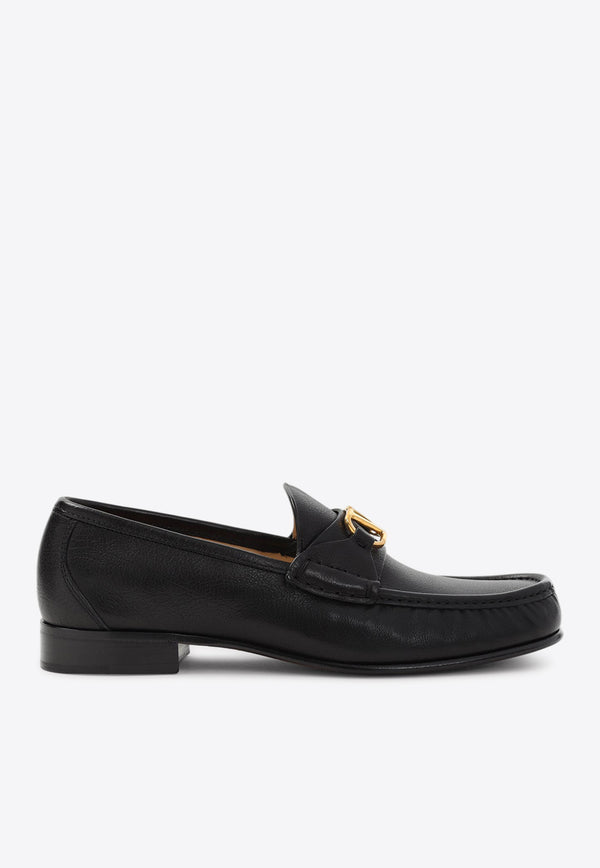 VLogo Leather Loafers