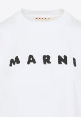 Logo Print Cropped T-shirt