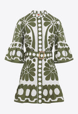 Palermo Printed Flounced Mini Dress