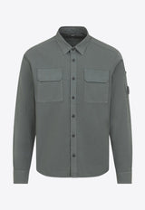 Long-Sleeved Gabardine Shirt