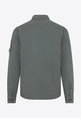 Long-Sleeved Gabardine Shirt