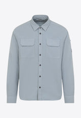 Long-Sleeved Gabardine Shirt
