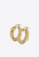 Irregular Brass Hoop Earrings