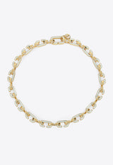 Enameled C-Link Necklace