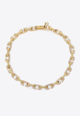 Enameled C-Link Necklace