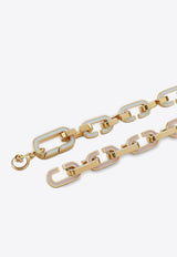 Enameled C-Link Necklace