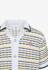 Tuck Stitch Embroidered Shirt