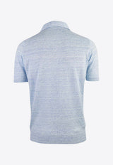 Linen-Blend Polo T-shirt