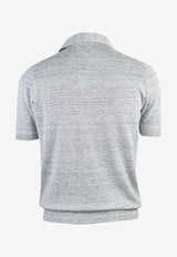 Linen-Blend Polo T-shirt