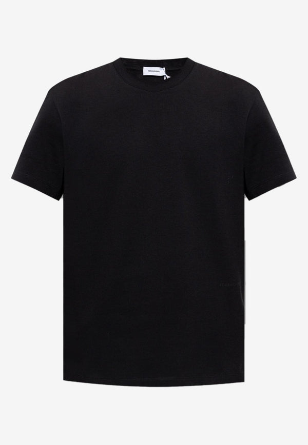 Salvatore Ferragamo Basic Short-Sleeved T-shirt Black 122160 H 765296 NERO