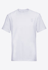Salvatore Ferragamo Logo Short-Sleeved T-shirt 122300 H 770325 BIANCO White
