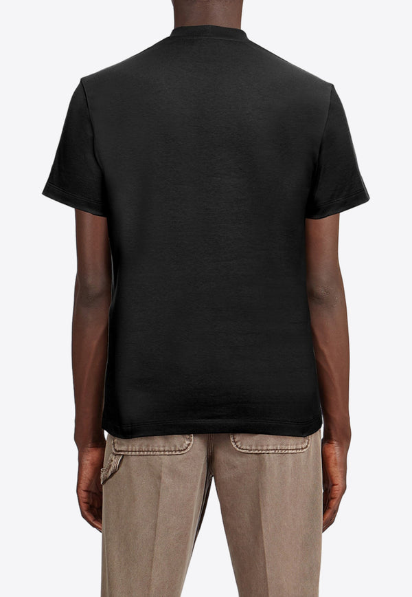 Salvatore Ferragamo Logo Short-Sleeved T-shirt 122300 H 770326 NERO Black