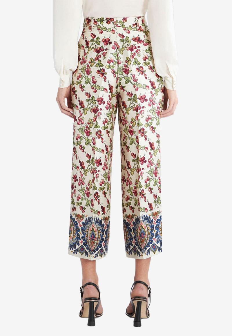 Etro Berry Print Silk Culottes 12233-5140 0990 Multicolor