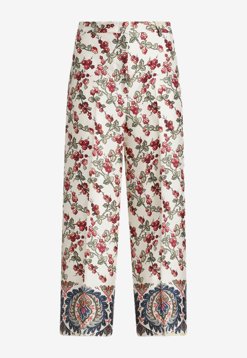 Etro Berry Print Silk Culottes 12233-5140 0990 Multicolor