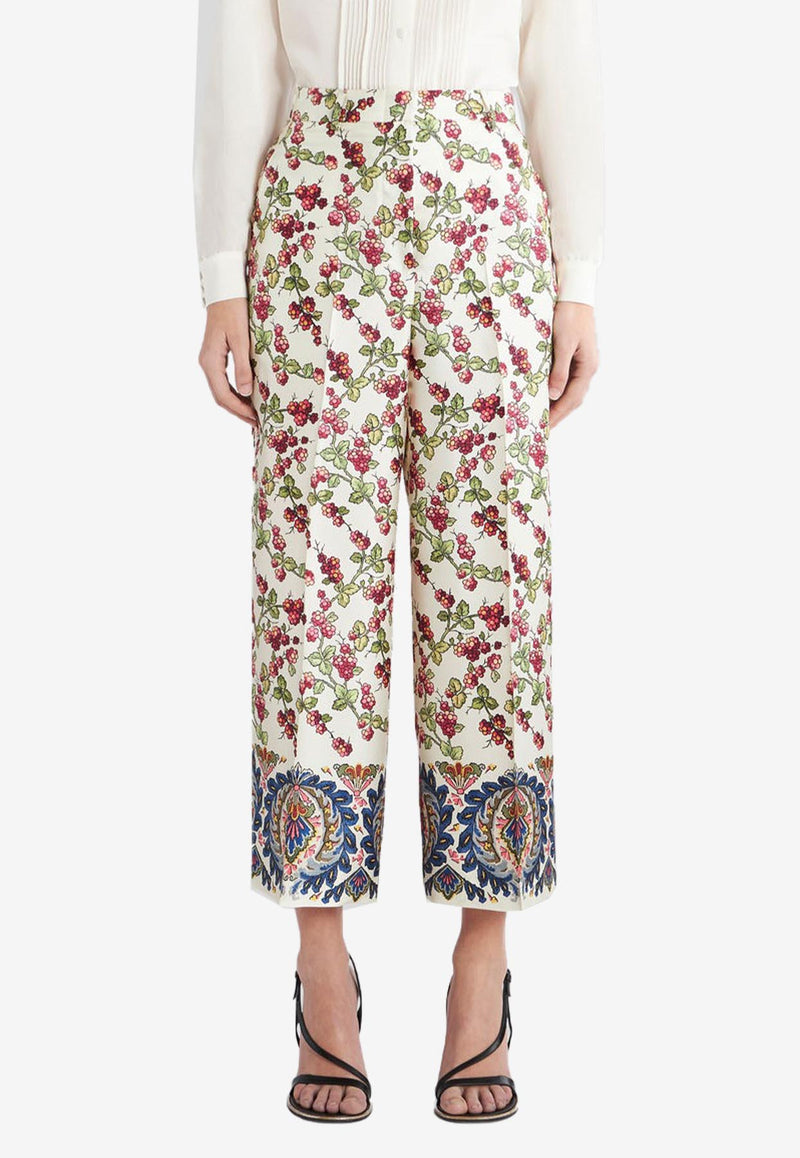 Etro Berry Print Silk Culottes 12233-5140 0990 Multicolor