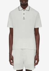 Salvatore Ferragamo Short-Sleeved Polo T-shirt 122431 H 776277 WHITE White