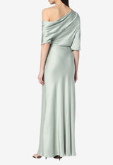 Malina Marisa One-Shoulder Maxi Dress Green 12247687VI/Q_MALIN-SG