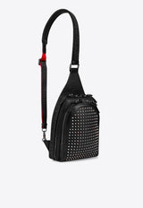 Christian Louboutin Loubifunk Leather Backpack Black 1235313LE/P_LOUBO-B672