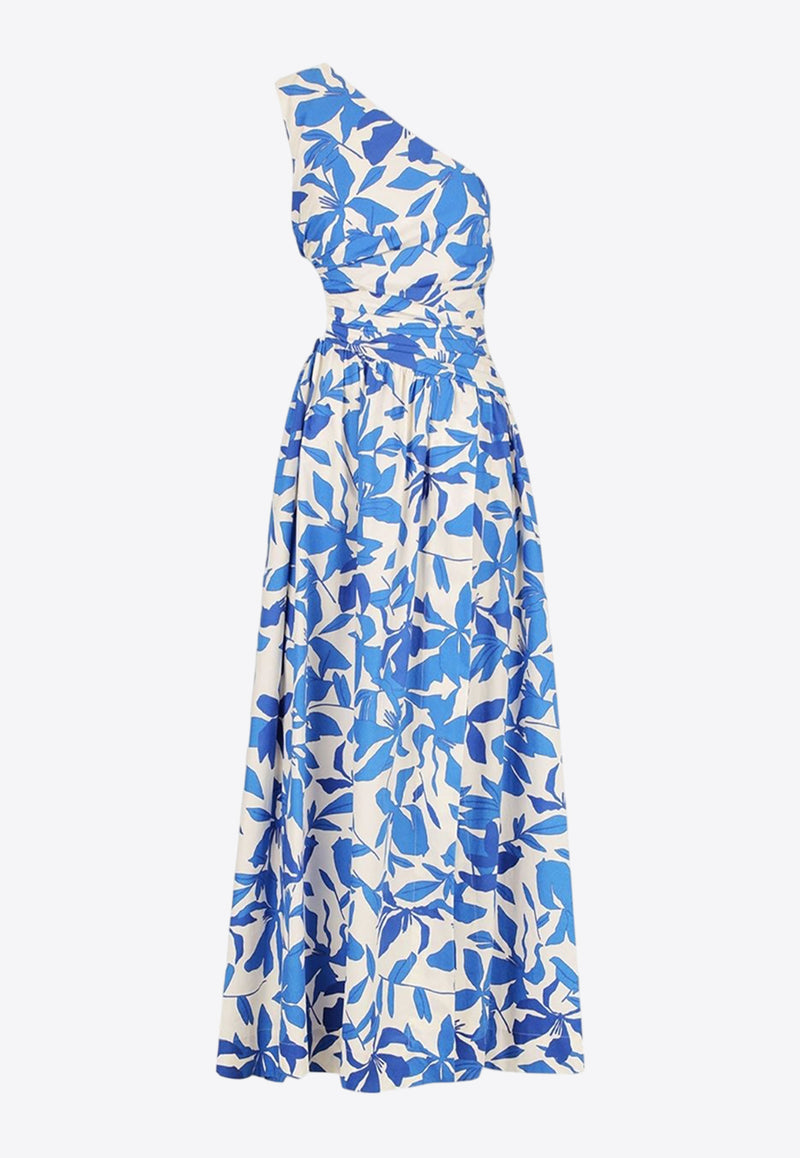Shona Joy Bleue One-Shoulder Printed Maxi Dress 1235339BLUE MULTI