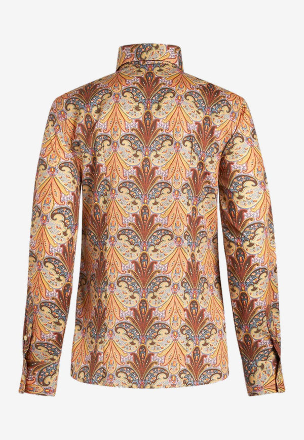 Etro Paisley Print Long-Sleeved Shirt 12403-5102 0150 Multicolor