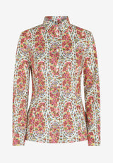 Etro Floral Print Long-Sleeved Shirt 12403-5158 0990 Multicolor