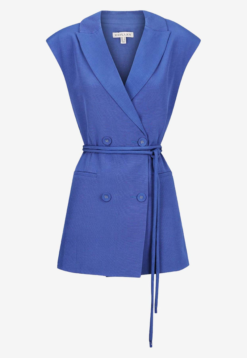 Shona Joy Vento Sleeveless Blazer Dress 1241241BLUE