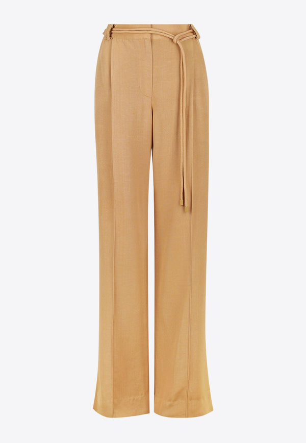 Shona Joy Vento Mid-Rise Tailored Pants 1241242BEIGE