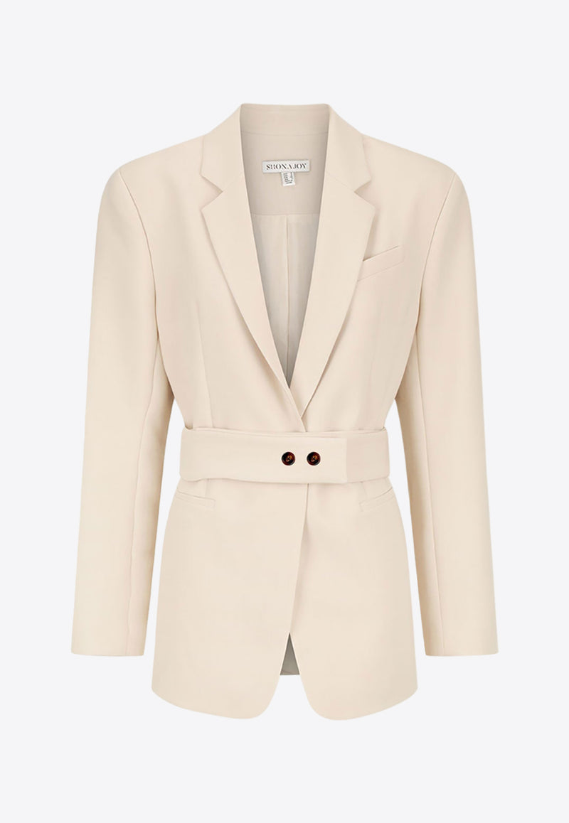 Shona Joy Irena Oversized Tailored Mini Blazer Dress 1243245IVORY