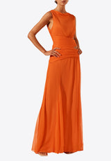 Shona Joy Layla Cut-Out Maxi Dress Orange 1244028ORANGE