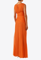 Shona Joy Layla Cut-Out Maxi Dress Orange 1244028ORANGE